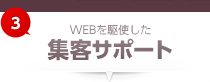 WEBを駆使した集客サポート